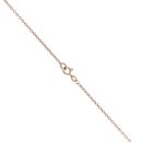 9ct Rose Gold 0.10ct Diamond and Pink Gemstone Pendant and Chain