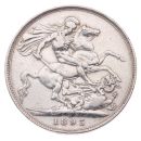 1893 Victoria Jubilee Head Crown LVI UK Coin