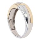 18ct Yellow and White Gold 0.39ct Diamond Solitaire Ring