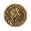 1982 Elizabeth II Decimal Portrait UK Half Sovereign Coin