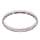 9ct White Gold Wedding Band 2.1mm