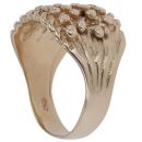 9ct Yellow Gold Four Row Keeper Ring