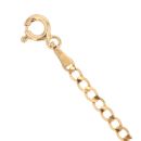 9ct Yellow Gold Curb T-Bar Bracelet 7.5"