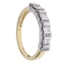 18ct Yellow and White Gold 0.50ct Brilliant Cut Diamond Fancy Ring