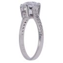 9ct White Gold Cubic Zirconia Single Stone Ring