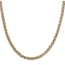 9ct Yellow Gold Wheat and Blue Gemstone Chain 18"