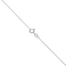 Silver Cubic Zirconia and Blue Gemstone Heart Cluster Pendant and Chain 18" By Icesia