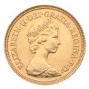 1982 Elizabeth II Decimal Portrait UK Half Sovereign Coin