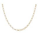 9ct Yellow Gold Patterned Belcher Chain 24"
