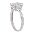 9ct White Gold Cubic Zirconia Three Stone Ring