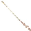 9ct Yellow and Rose Gold Clogau Tree Of Life Fancy Bracelet 7.5"