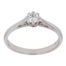 18ct White Gold 0.25ct Brilliant Cut Diamond Solitaire Ring