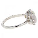 Platinum Opal And Ruby Cabochon Ring