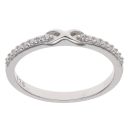 Silver Cubic Zirconia Infinity Ring By Icesia
