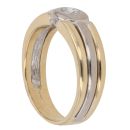 18ct Yellow And White Gold 0.15ct Diamond Solitaire Ring