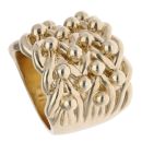 9ct Yellow Gold Four Row Keeper Ring