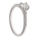 Platinum 0.55ct Oval Cut Lab Grown Diamond Solitaire Ring