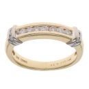 18ct Yellow Gold 0.75ct Brilliant Cut Diamond Five Stone Ring