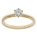 18ct Yellow Gold 0.40ct Brilliant Cut Diamond Solitaire Ring