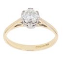 18ct Yellow Gold 0.50ct Brilliant Cut Diamond Solitaire Ring
