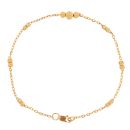 22ct Yellow Gold Bead Bracelet 7"