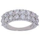 Platinum 3.40ct Brilliant Cut Diamond Fancy Ring