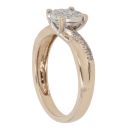 9ct Yellow Gold 0.20ct Brilliant Cut Diamond Cluster Ring