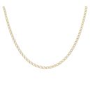 9ct Yellow Gold Double Curb Chain 18"
