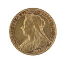 1899 Victoria Old Head Australia Full Sovereign Coin