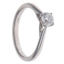 Platinum 0.60ct Brilliant Cut Diamond Solitaire Ring