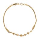22ct Yellow Gold Slash Bead Bracelet 7"