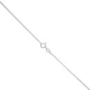 Silver Cubic Zirconia Infinity Cross Pendant and Chain 18" By Icesia
