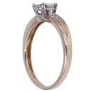 9ct Yellow Gold Cubic Zirconia Cluster Ring