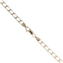 9ct Yellow Gold Square Curb Chain 18"
