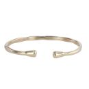 9ct Yellow Gold Angled Edge Torque Bangle