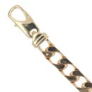 9ct Yellow Gold Plain Curb Bracelet 8.5"