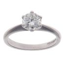 18ct White Gold 0.65ct Brilliant Cut Diamond Solitaire Ring