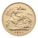 1901 Victoria Old Head UK Half Sovereign Coin