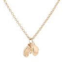 9ct Yellow Gold Pair of Boxing Gloves Pendant And Chain 28"