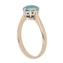 9ct Yellow Gold Opal Doublet Single Stone Ring