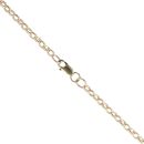 9ct Yellow Gold Cubic Zirconia 'S' Pendant and Chain 20"