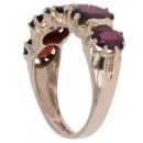 9ct Yellow Gold Garnet Five Stone Ring