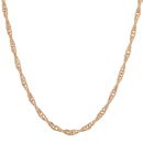 9ct Yellow Gold Patterned Twist Chain 20"