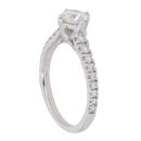 Platinum 0.82ct Brilliant Cut Diamond Solitaire Ring