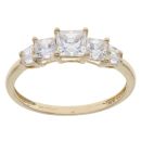 14ct Yellow Gold Cubic Zirconia Ring
