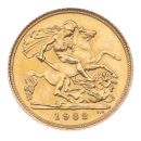 1982 Elizabeth II Decimal Portrait UK Half Sovereign Coin
