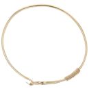 9ct Yellow Gold Patterned Hook Bangle