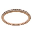 Vera Wang 18ct Rose Gold 0.23ct Brilliant Cut Diamond Half Eternity Ring