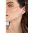 Silver Platinum Plated 1.50ct Lab Grown Diamond Huggie Drop Earrings