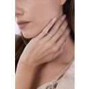 9ct White Gold 0.70ct Oval Cut Lab Grown Diamond Eternity Ring